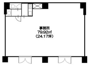 賃貸オフィス間取り図