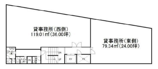 賃貸オフィス間取り図