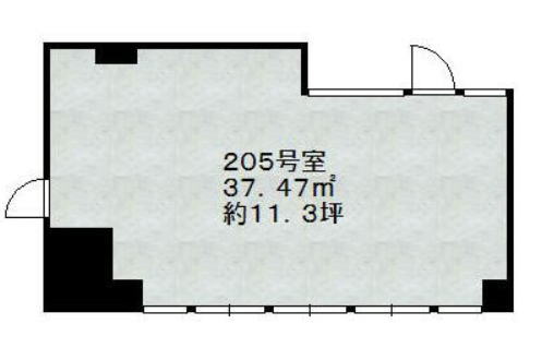 賃貸オフィス間取り図