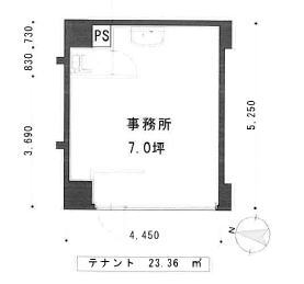 賃貸オフィス間取り図