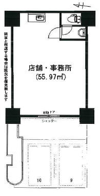 賃貸オフィス間取り図