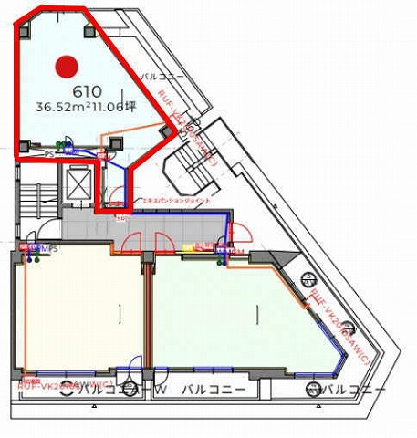 賃貸オフィス間取り図