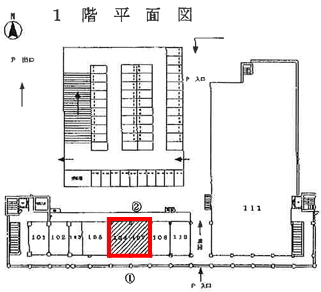 賃貸オフィス間取り図