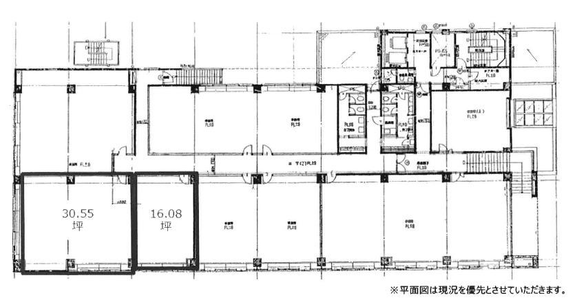 賃貸オフィス間取り図