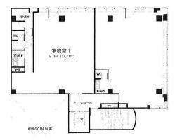 賃貸オフィス間取り図