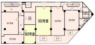 賃貸オフィス間取り図