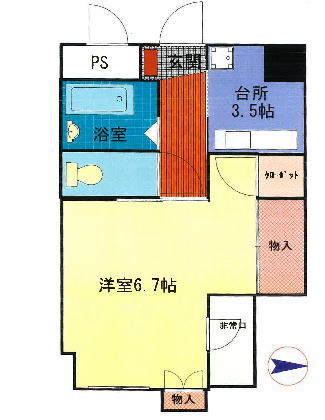 賃貸オフィス間取り図