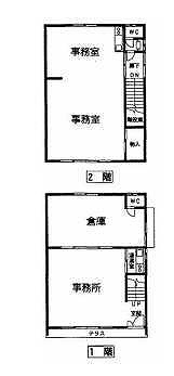 賃貸オフィス間取り図