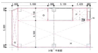 賃貸オフィス間取り図