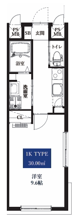 賃貸オフィス間取り図