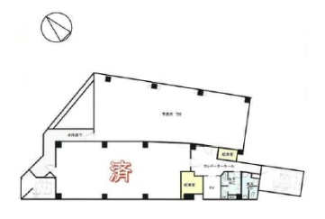 賃貸オフィス間取り図