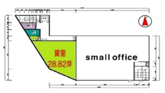 賃貸オフィス間取り図