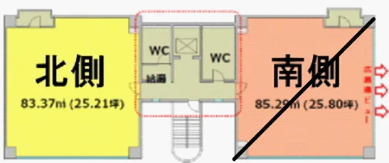 賃貸オフィス間取り図